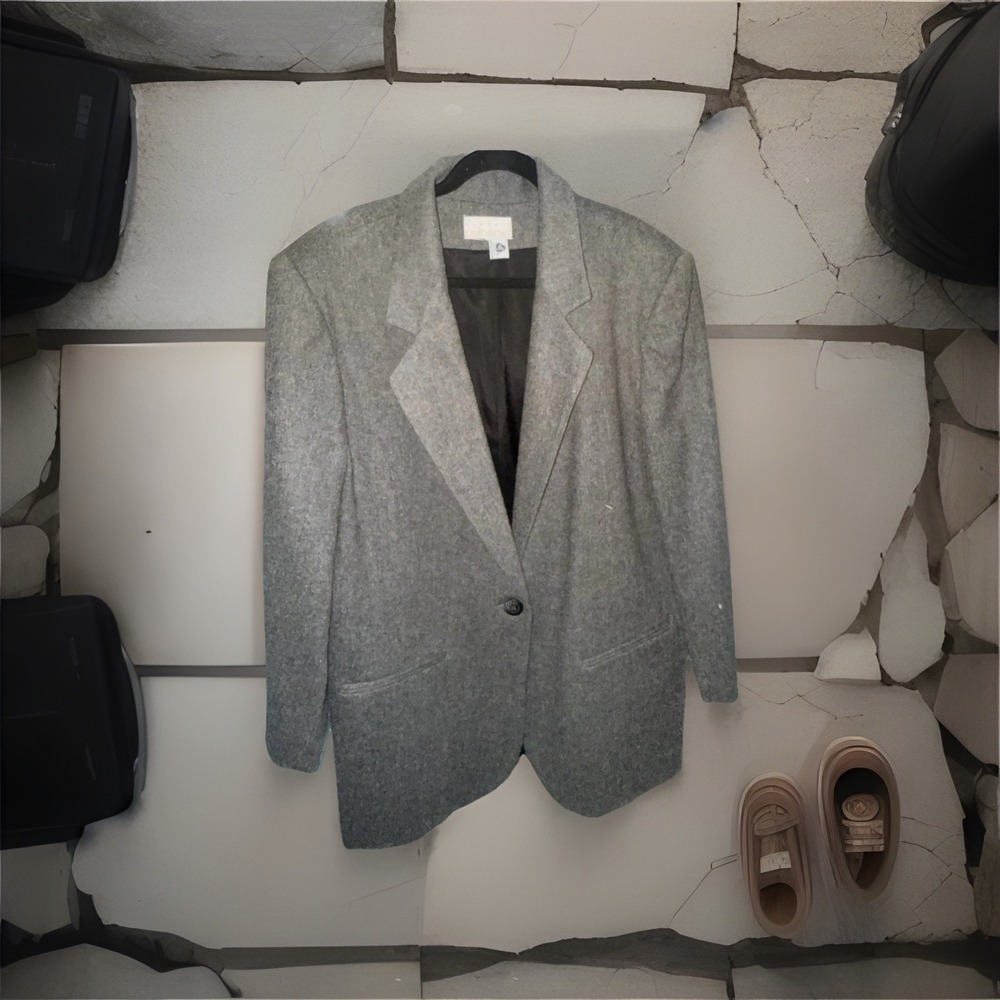 Classic Wool Blazer Woman's Grey Size‎ 16